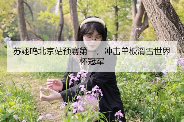 苏翊鸣北京站预赛第一，冲击单板滑雪世界杯冠军